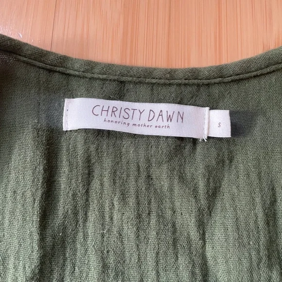 Christy Dawn The August Dress in Forest Gauze, Size S - Picture 4 of 7